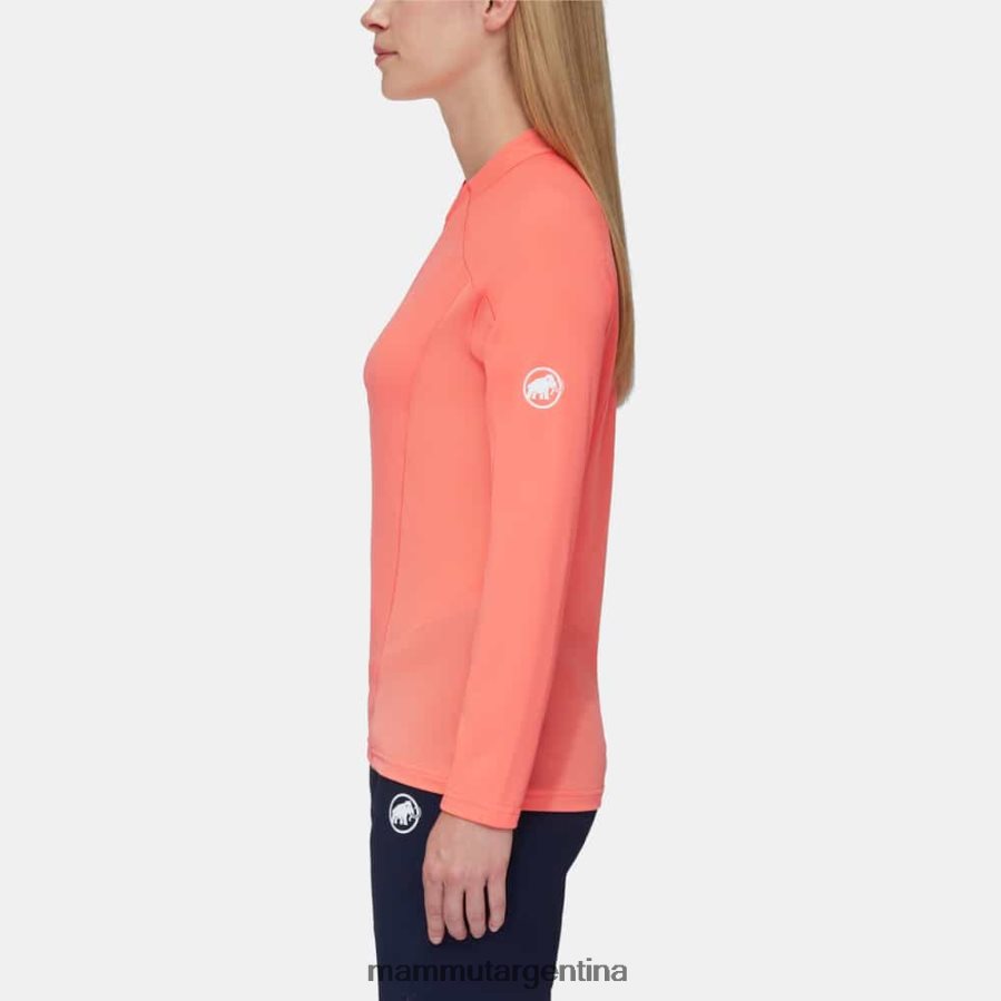 aenergy fl manga larga con media cremallera mujer 2B8PD2135 Mammut salmón-terracota ropa