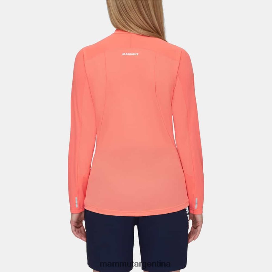 aenergy fl manga larga con media cremallera mujer 2B8PD2135 Mammut salmón-terracota ropa