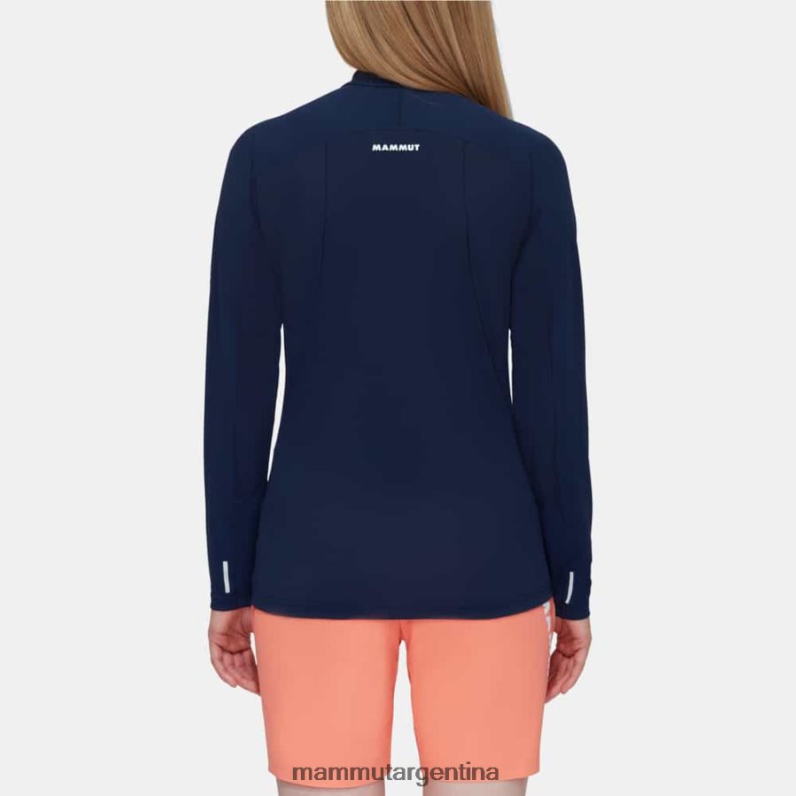 aenergy fl manga larga con media cremallera mujer 2B8PD2846 Mammut marina ropa