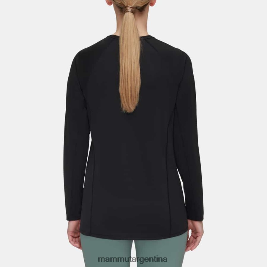 logotipo de manga larga selun fl mujer 2B8PD2142 Mammut negro ropa