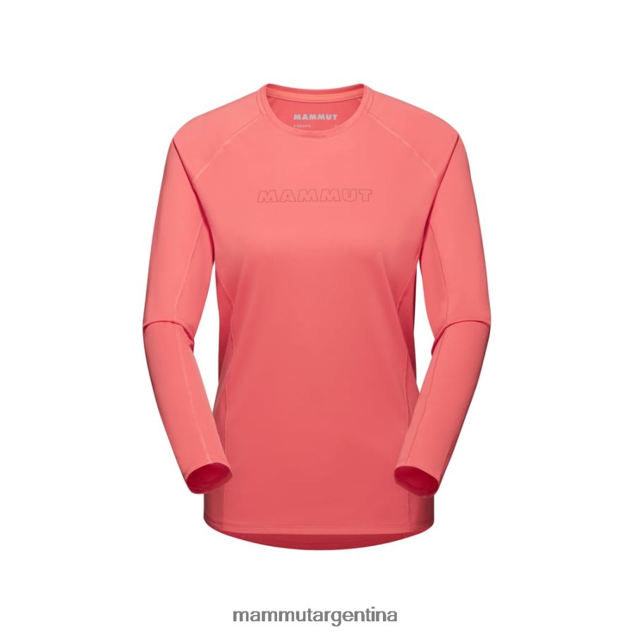 logotipo de manga larga selun fl mujer 2B8PD2867 Mammut salmón ropa