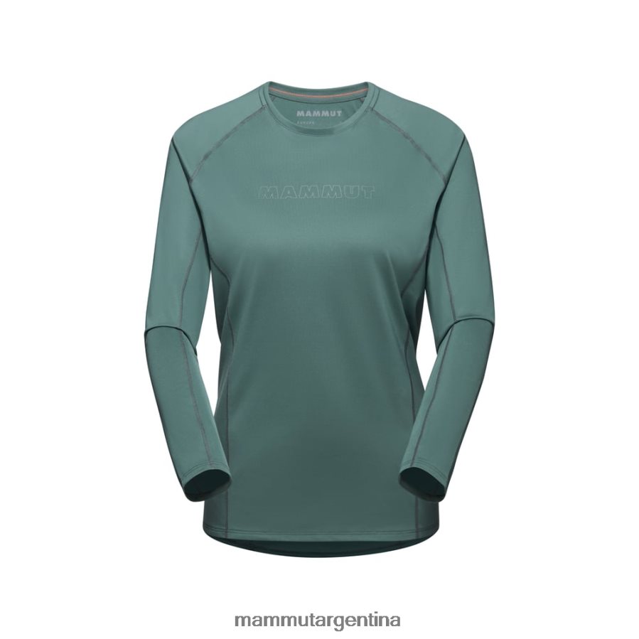logotipo de manga larga selun fl mujer 2B8PD2869 Mammut jade oscuro ropa
