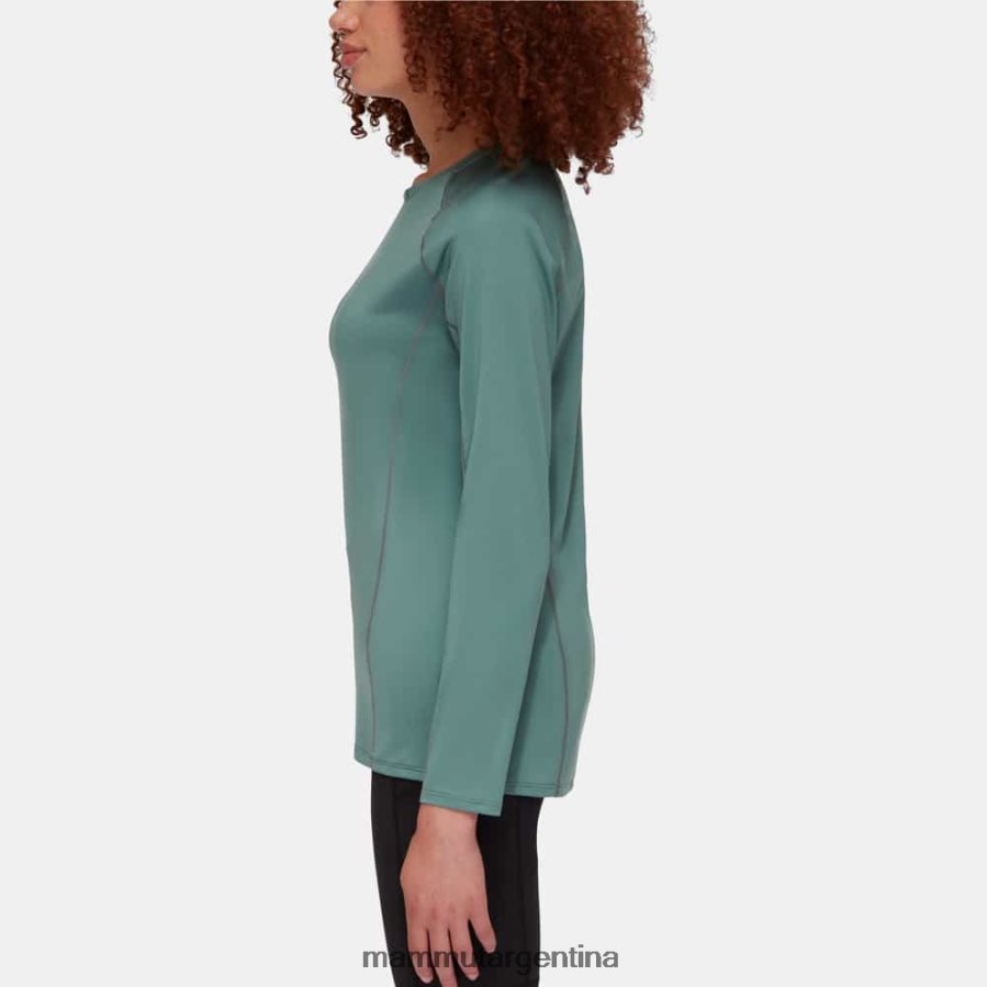 logotipo de manga larga selun fl mujer 2B8PD2869 Mammut jade oscuro ropa