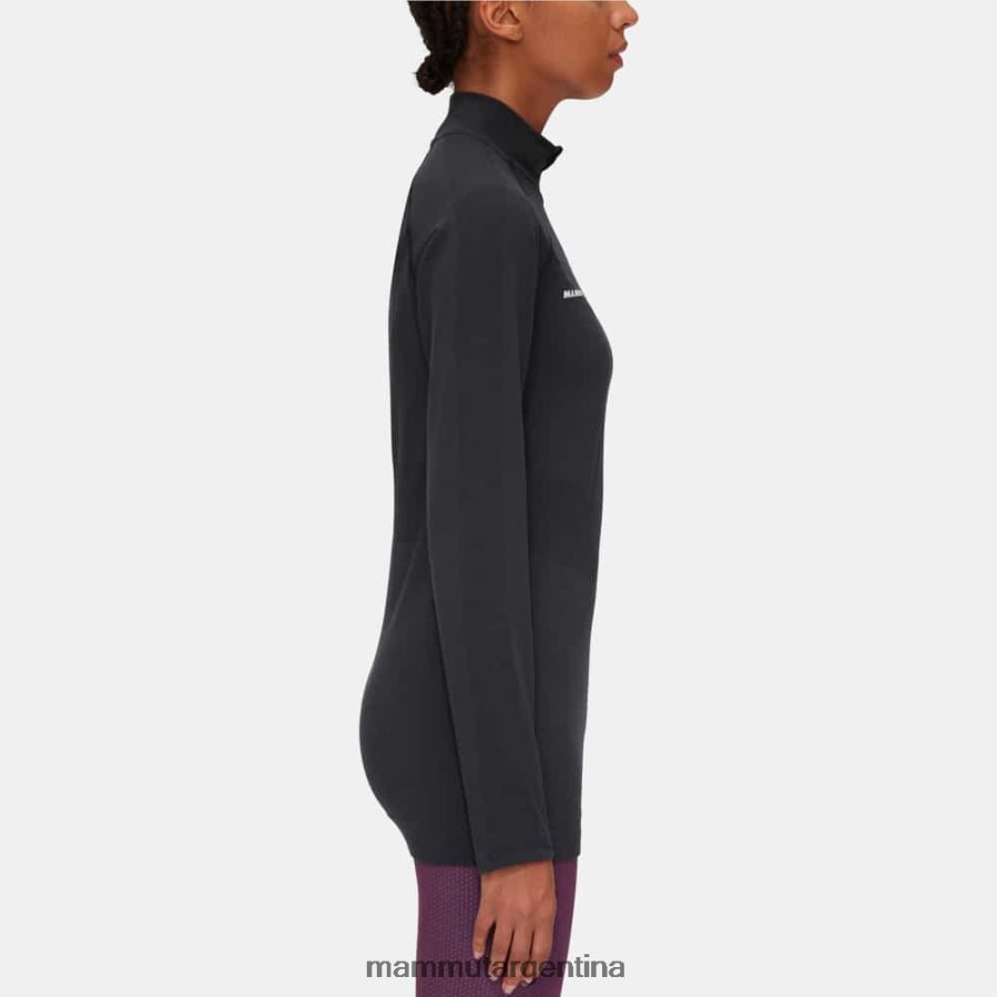 trift media cremallera de manga larga mujer 2B8PD21049 Mammut negro ropa