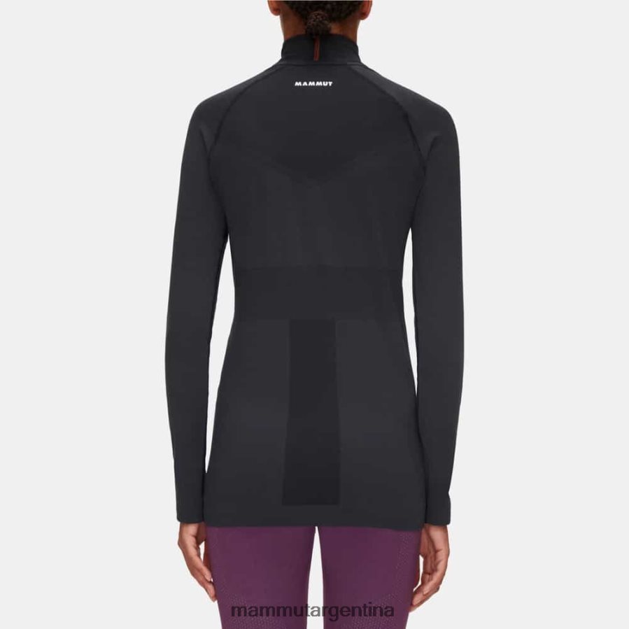 trift media cremallera de manga larga mujer 2B8PD21049 Mammut negro ropa