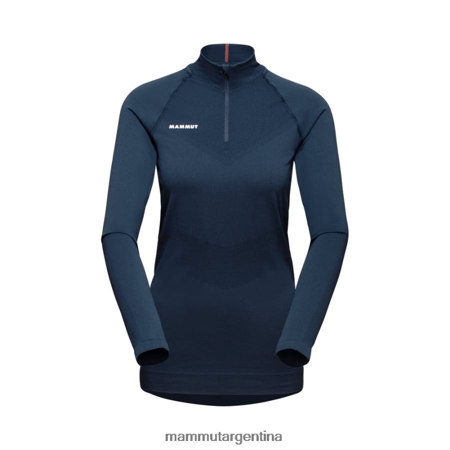 trift media cremallera de manga larga mujer 2B8PD2222 Mammut marina ropa