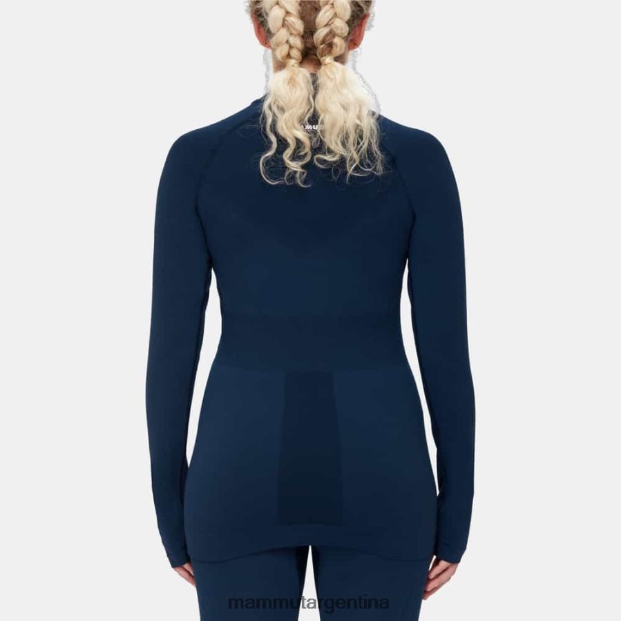 trift media cremallera de manga larga mujer 2B8PD2222 Mammut marina ropa
