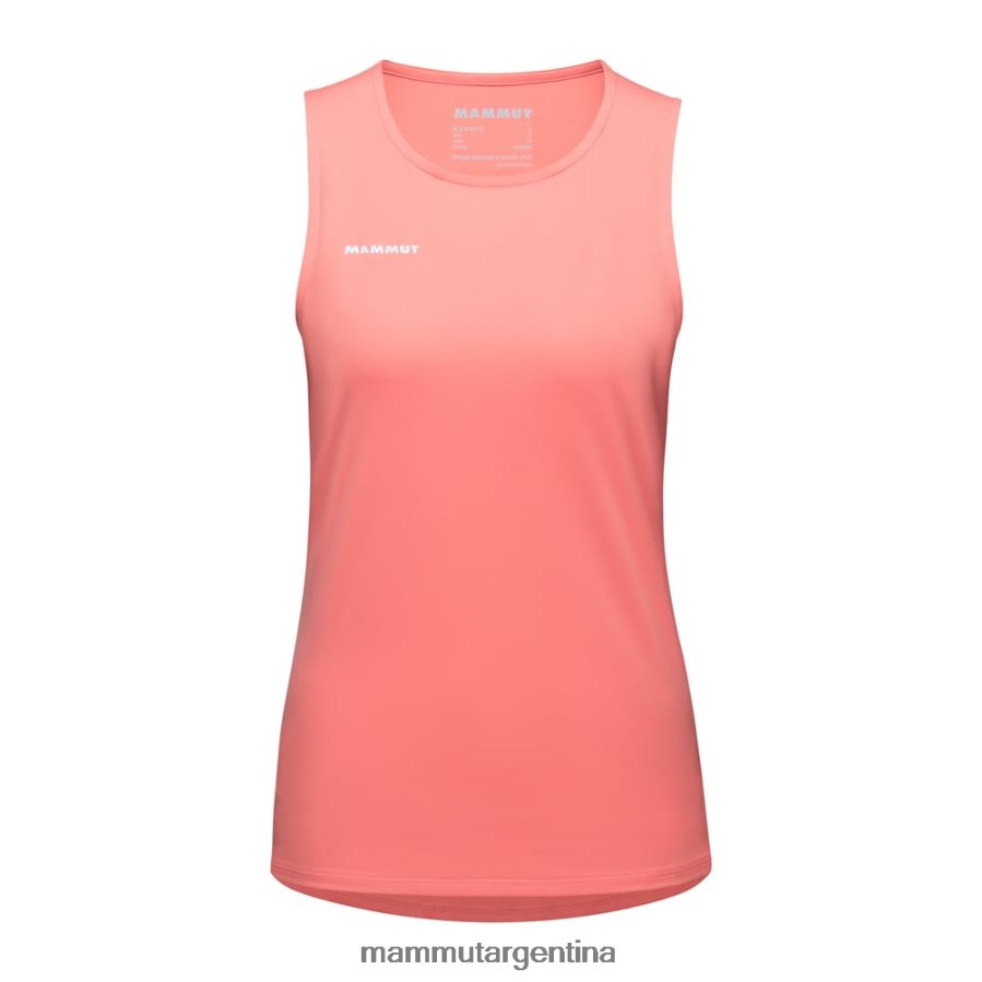 camiseta sin mangas selun fl mujer 2B8PD2804 Mammut salmón ropa