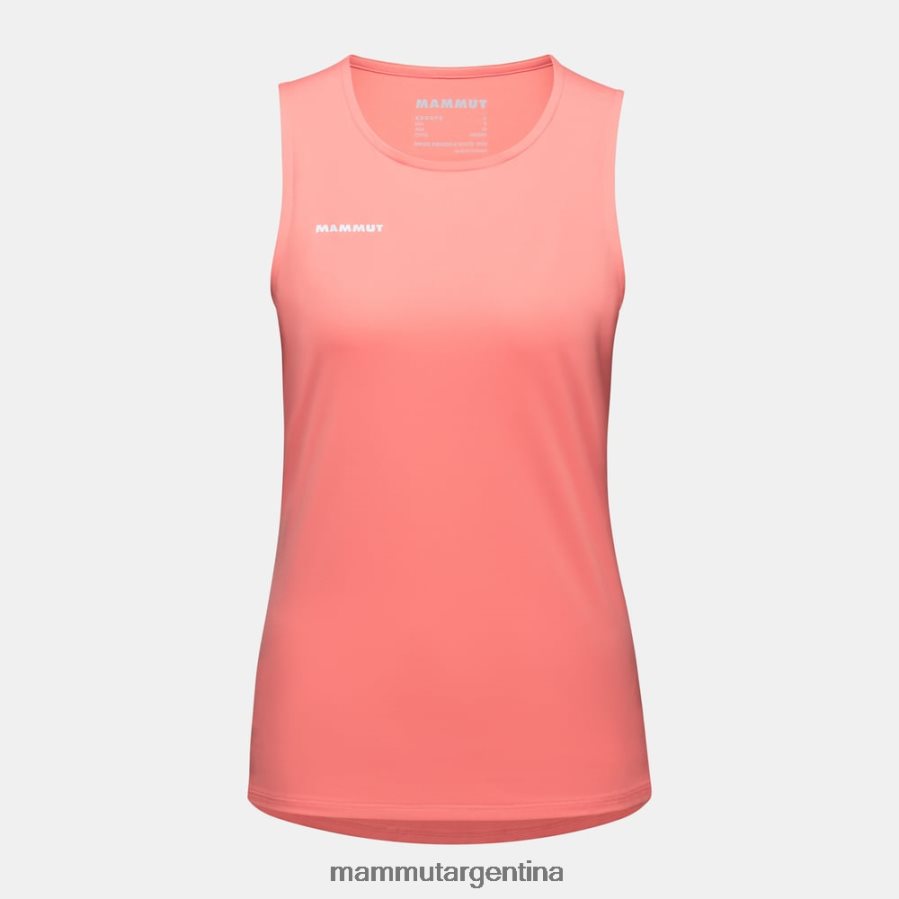 camiseta sin mangas selun fl mujer 2B8PD2804 Mammut salmón ropa