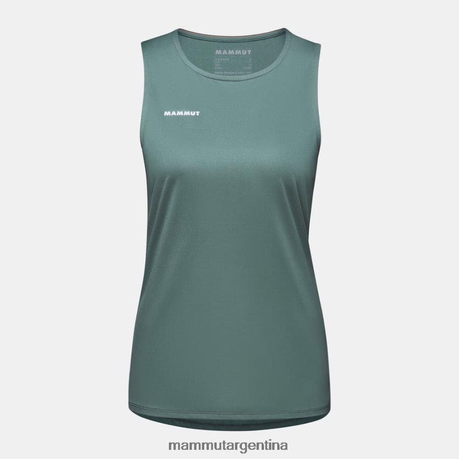 camiseta sin mangas selun fl mujer 2B8PD2806 Mammut jade oscuro ropa
