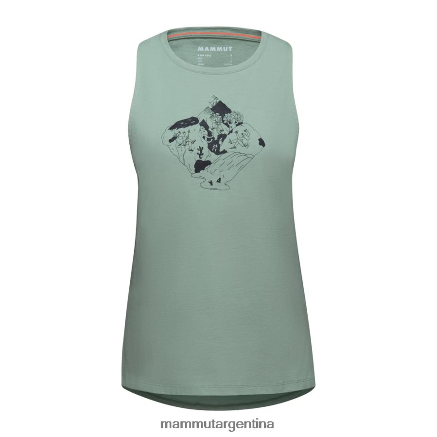 escalador de la parte superior del tanque de massone mujer 2B8PD2810 Mammut jade ropa