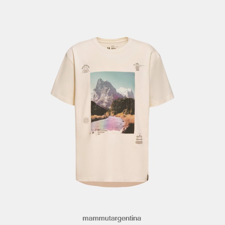 a menos que el día de la montaña sea una camiseta mujer 2B8PD2205 Mammut x blanco ropa