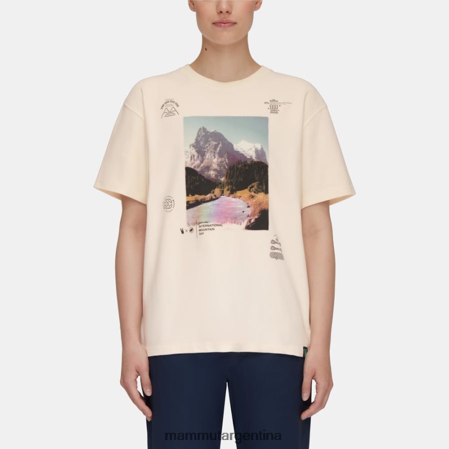 a menos que el día de la montaña sea una camiseta mujer 2B8PD2205 Mammut x blanco ropa