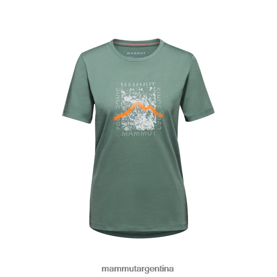caja de camisetas core mujer 2B8PD21094 Mammut jade oscuro ropa
