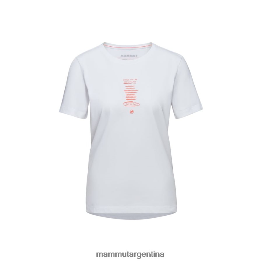 camiseta básica todos los días mujer 2B8PD21098 Mammut blanco ropa