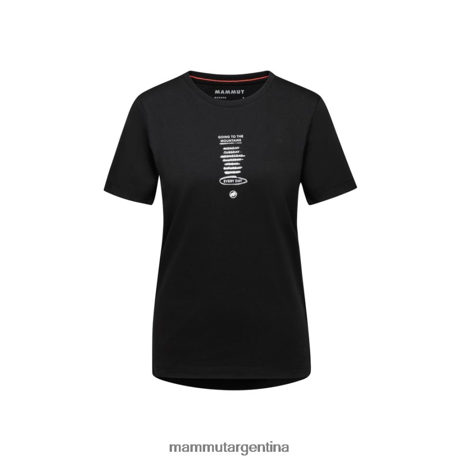 camiseta básica todos los días mujer 2B8PD2253 Mammut negro ropa
