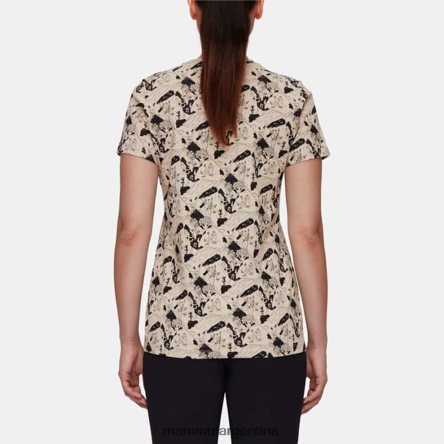 camiseta de massone escena de escalada mujer 2B8PD21107 Mammut sabana-negro ropa