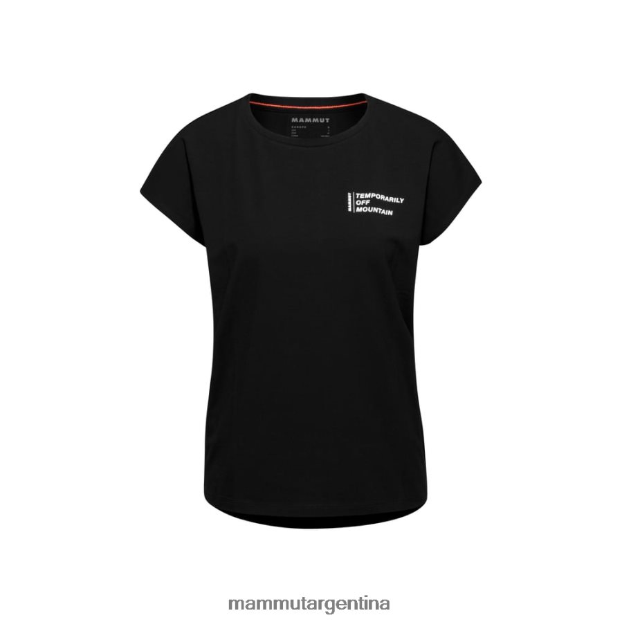 camiseta fuera de la montaña mujer 2B8PD21114 Mammut negro ropa