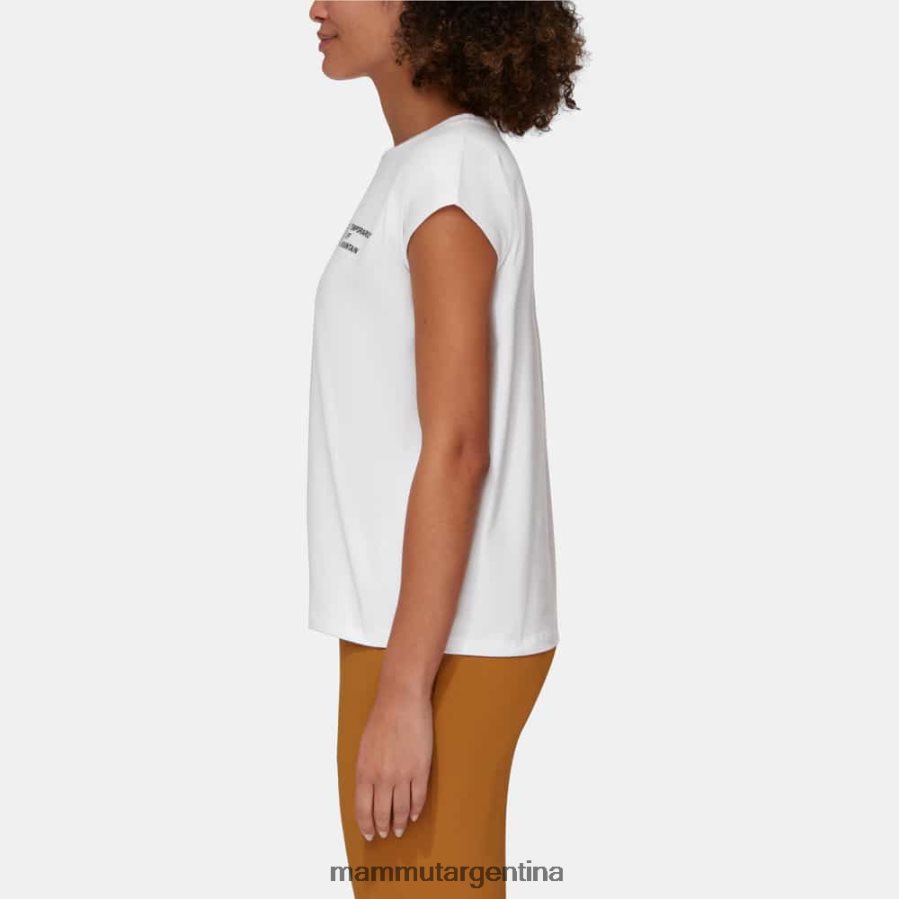 camiseta fuera de la montaña mujer 2B8PD2263 Mammut blanco ropa