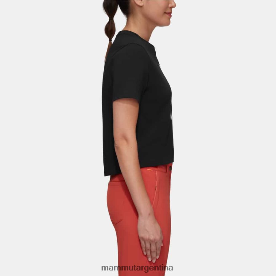 camiseta massone con letras recortadas mujer 2B8PD2250 Mammut negro ropa