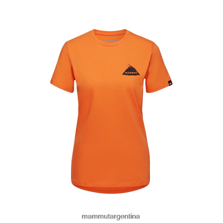 camiseta massone risco mujer 2B8PD21090 Mammut mandarina oscura ropa