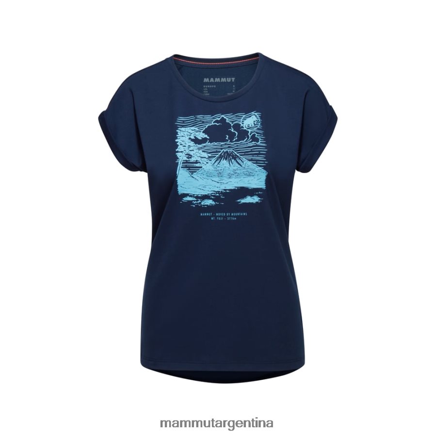 camiseta montaña fujiyama mujer 2B8PD21110 Mammut marina ropa