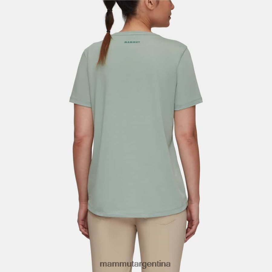emblema de la camiseta central mujer 2B8PD2155 Mammut jade ropa