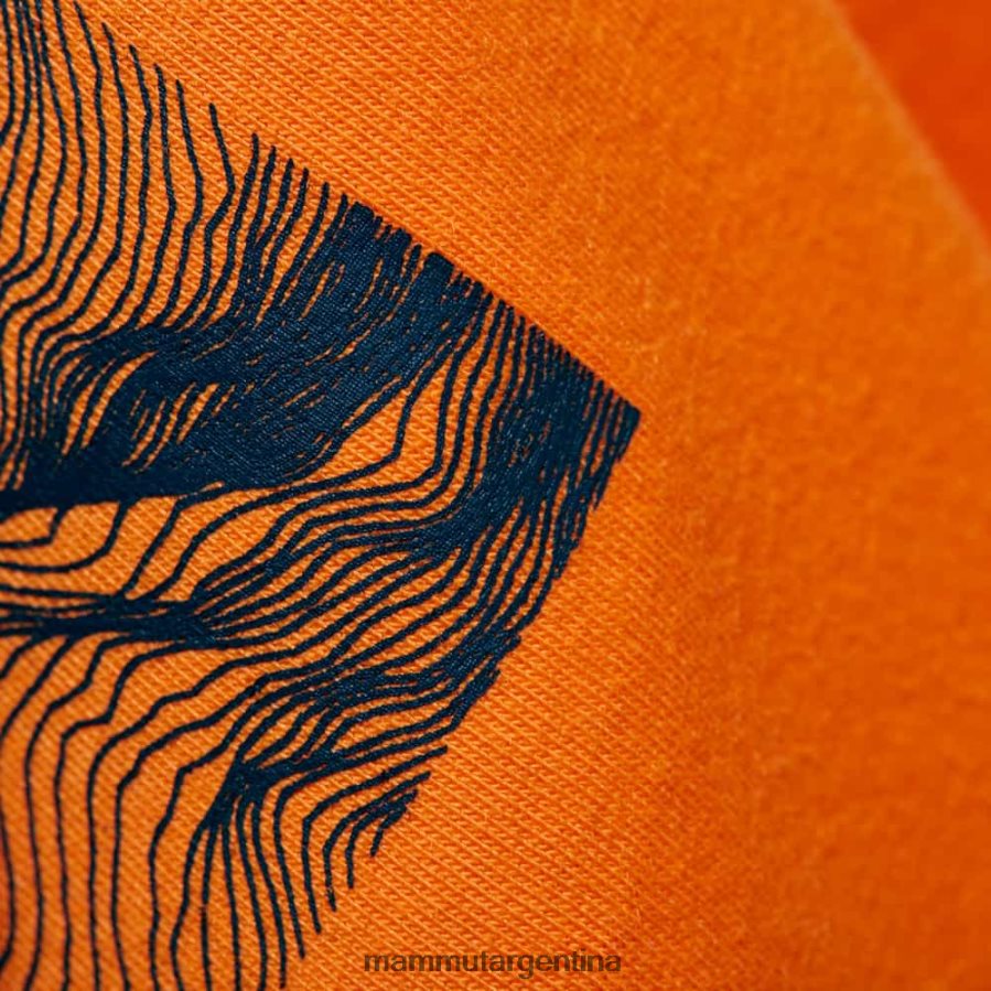 emblema de la camiseta central mujer 2B8PD2900 Mammut mandarina oscura ropa