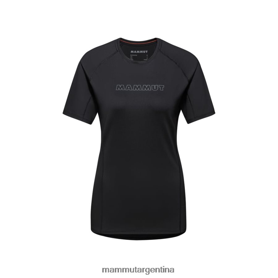 logotipo de camiseta selun fl mujer 2B8PD2149 Mammut negro ropa