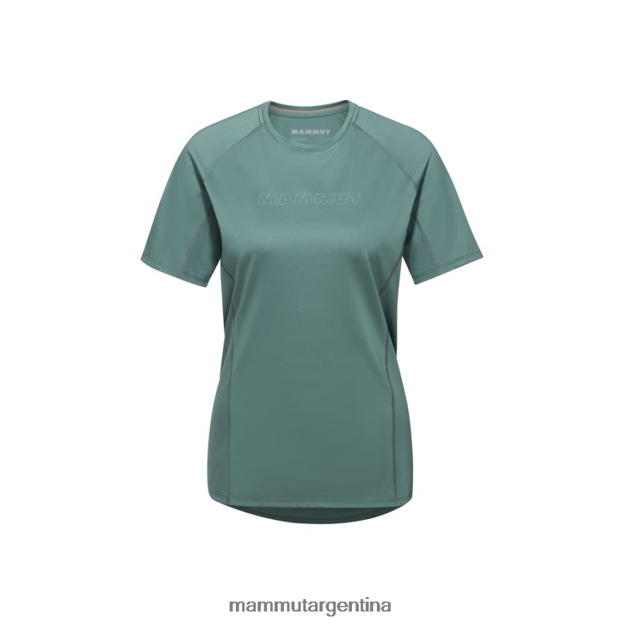 logotipo de camiseta selun fl mujer 2B8PD2886 Mammut jade oscuro ropa