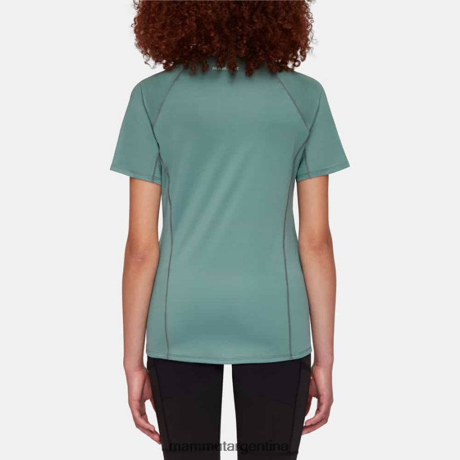 logotipo de camiseta selun fl mujer 2B8PD2886 Mammut jade oscuro ropa