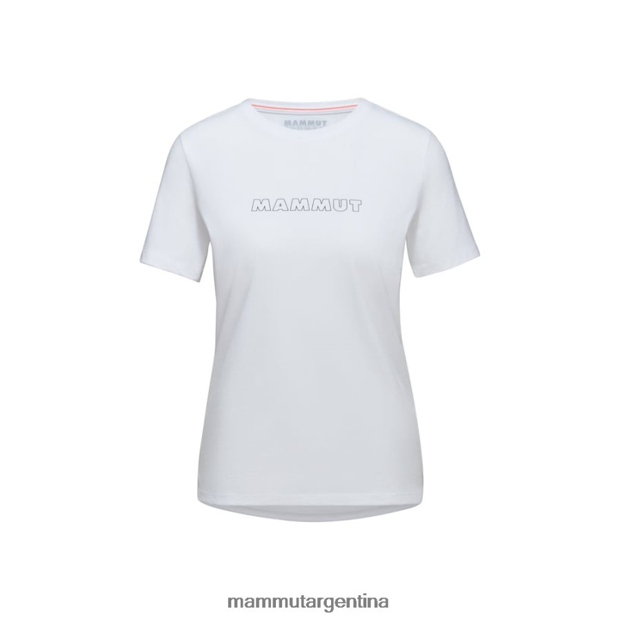 logotipo de la camiseta central mujer 2B8PD21039 Mammut blanco ropa