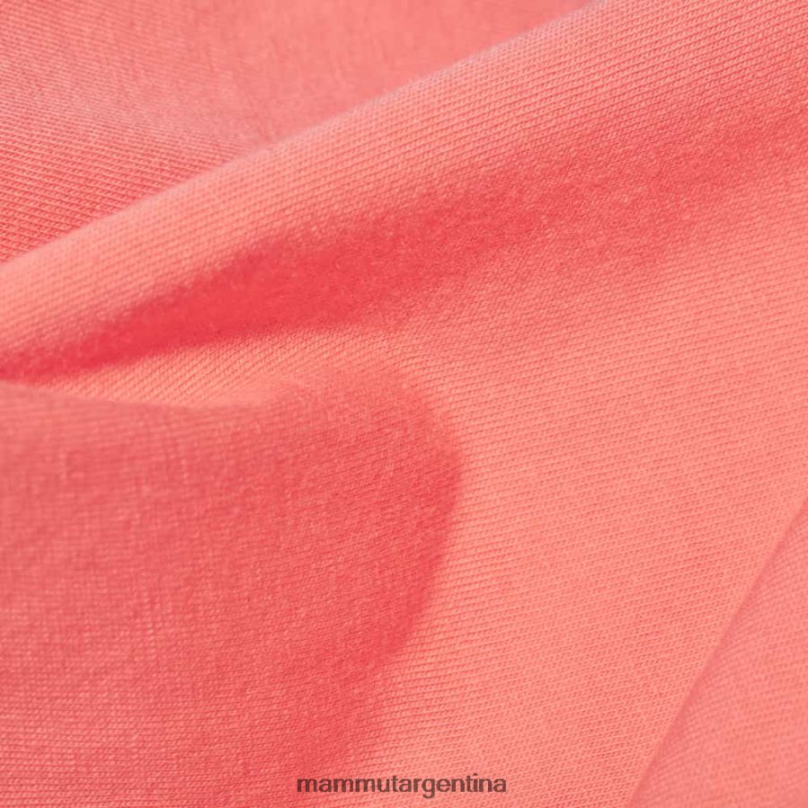 logotipo de la camiseta central mujer 2B8PD21040 Mammut salmón ropa