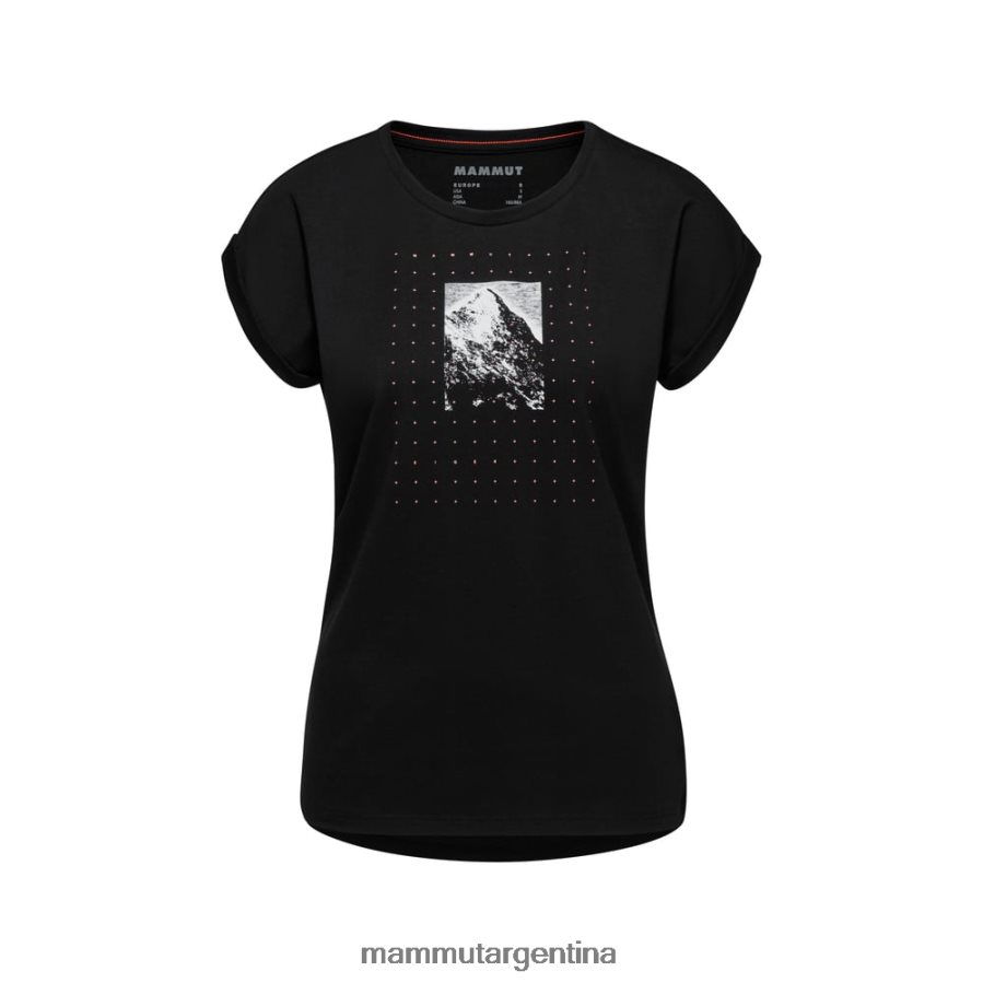 montaña camiseta eiger mujer 2B8PD2151 Mammut negro ropa