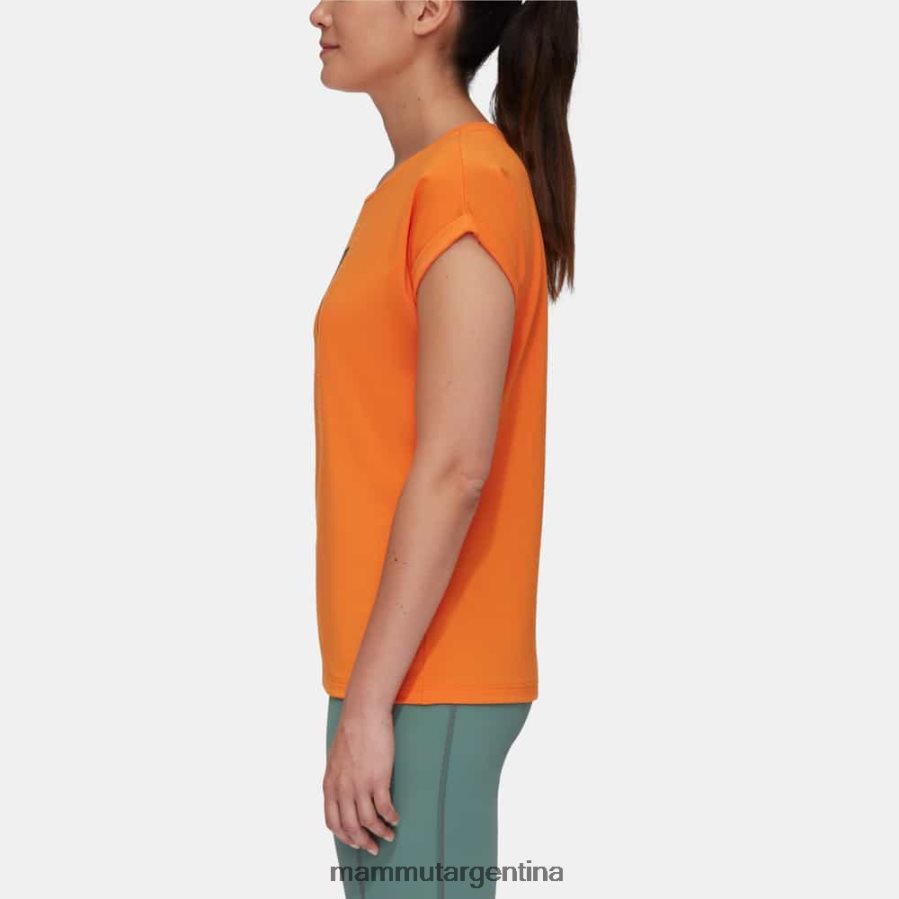 montaña camiseta eiger mujer 2B8PD2893 Mammut mandarina oscura ropa