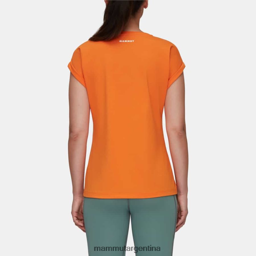 montaña camiseta eiger mujer 2B8PD2893 Mammut mandarina oscura ropa
