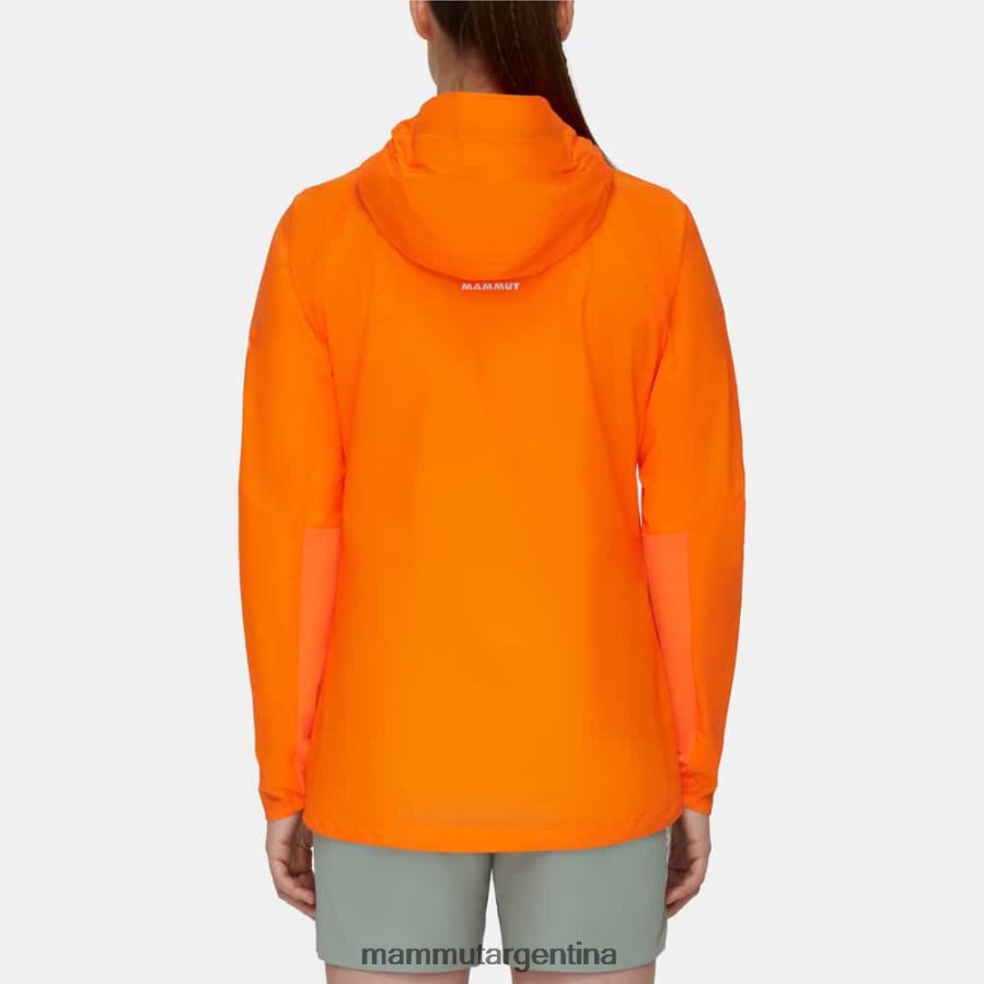 chamarra con capucha aenergy wb mujer 2B8PD2641 Mammut mandarina oscura ropa