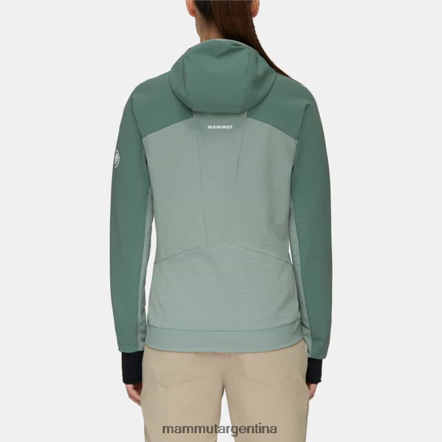 chaqueta con capucha aenergy so hybrid mujer 2B8PD234 Mammut jade oscuro-jade ropa