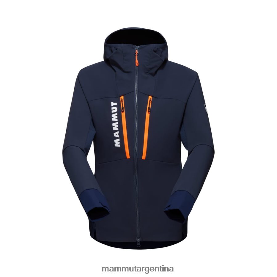 chaqueta con capucha aenergy so hybrid mujer 2B8PD2695 Mammut naranja marino-vibrante ropa