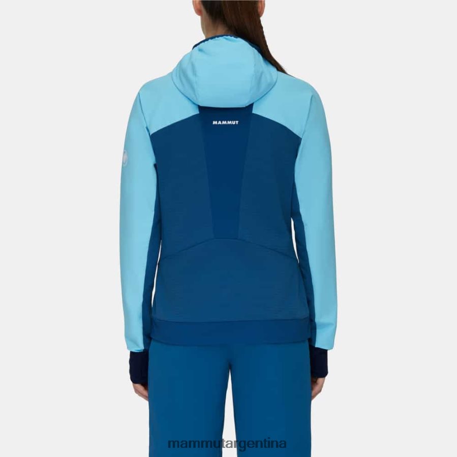 chaqueta con capucha aenergy so hybrid mujer 2B8PD2696 Mammut frío hielo azul profundo ropa