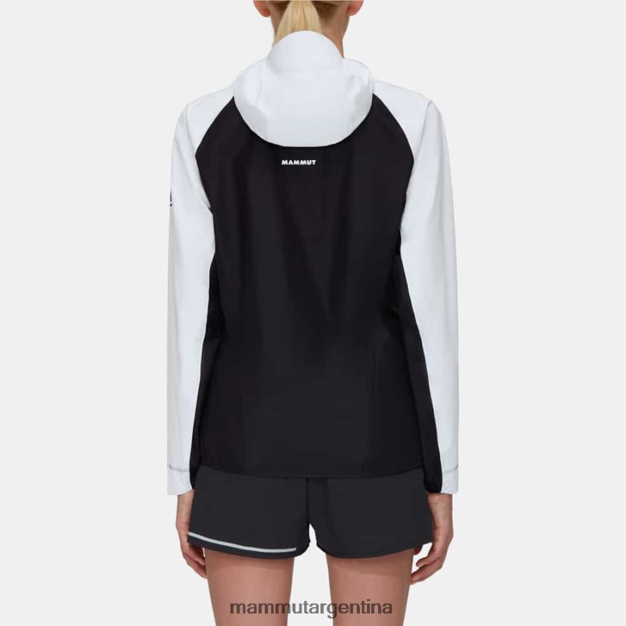 chaqueta con capucha aenergy tr hs mujer 2B8PD230 Mammut blanco negro ropa