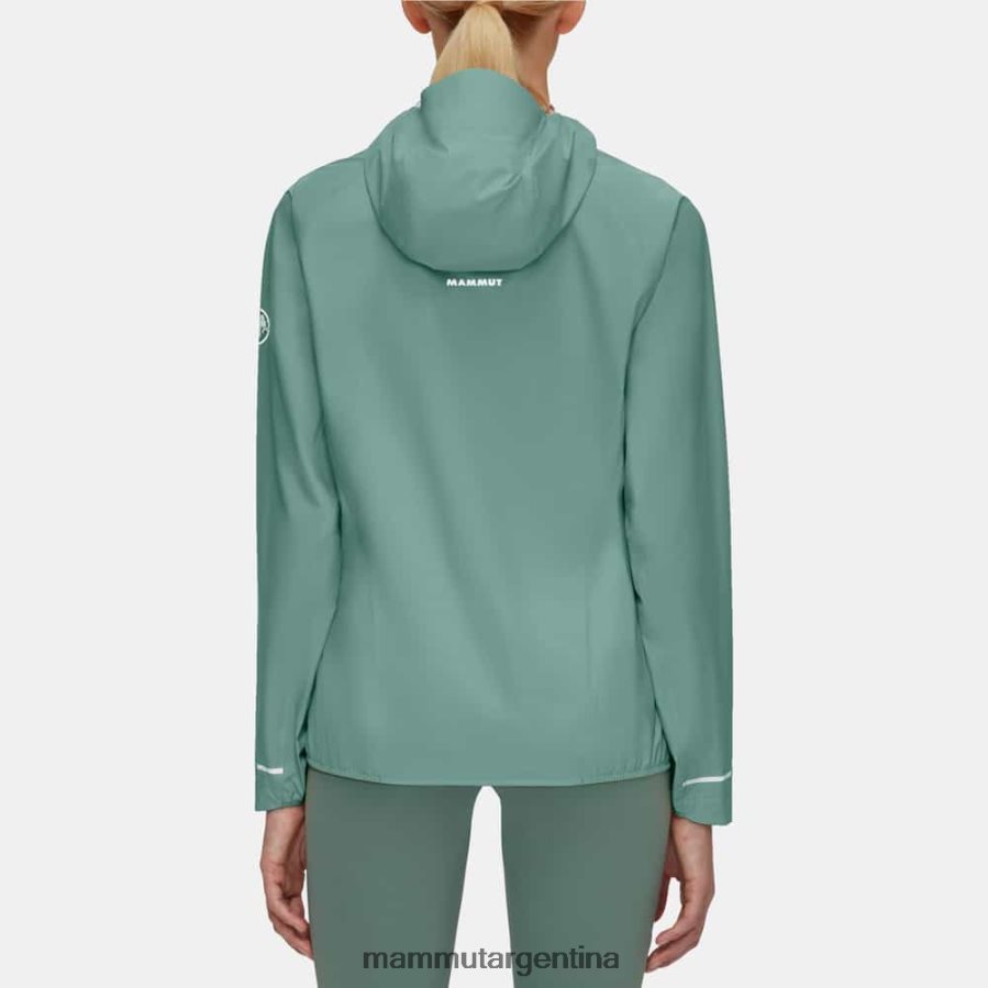 chaqueta con capucha aenergy tr hs mujer 2B8PD2688 Mammut jade oscuro ropa