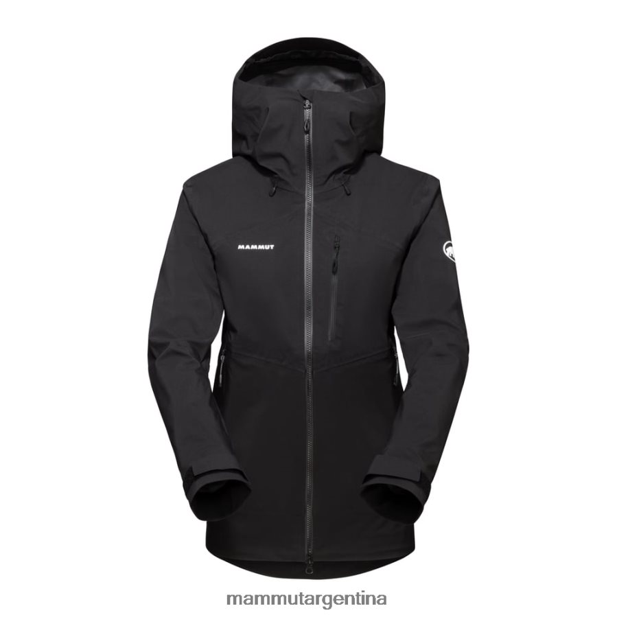 chaqueta con capucha alto guide hs mujer 2B8PD211 Mammut negro ropa