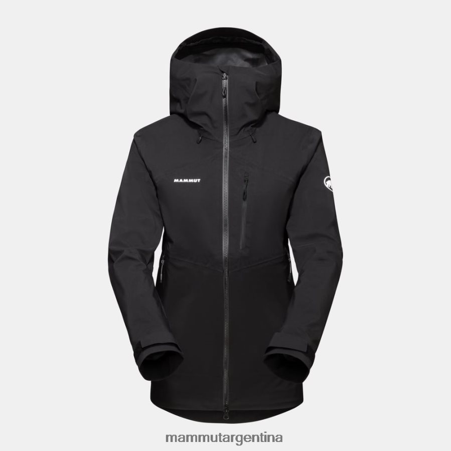 chaqueta con capucha alto guide hs mujer 2B8PD211 Mammut negro ropa