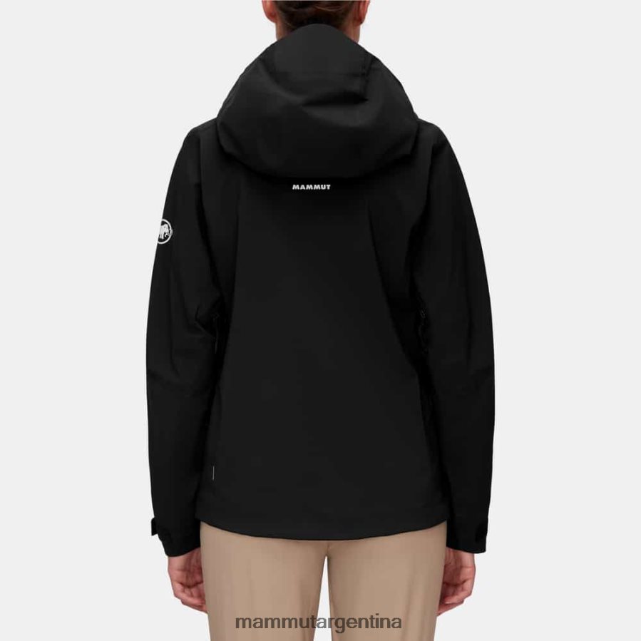 chaqueta con capucha alto guide hs mujer 2B8PD211 Mammut negro ropa