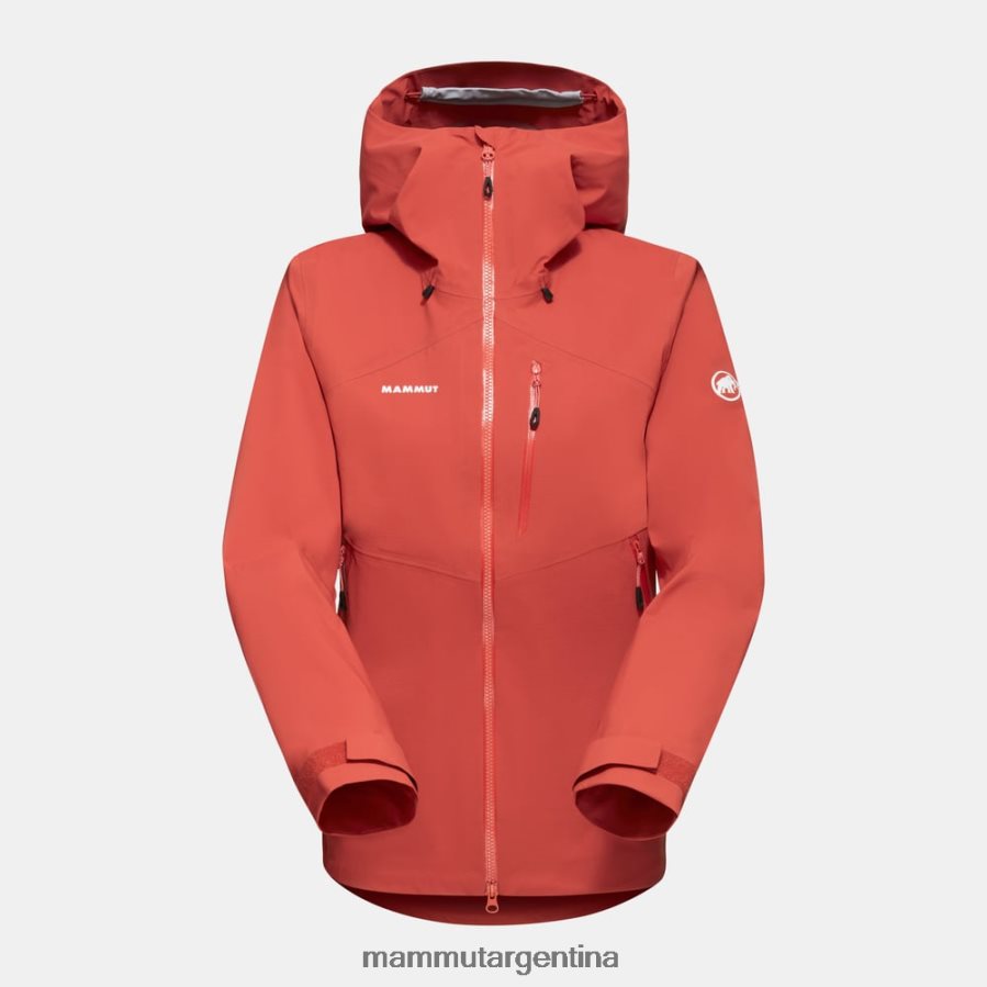 chaqueta con capucha alto guide hs mujer 2B8PD2655 Mammut terracota ropa