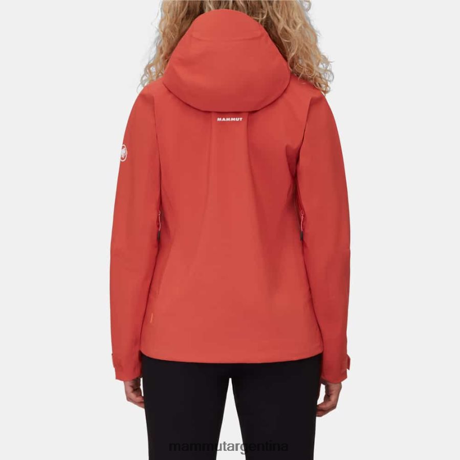 chaqueta con capucha alto guide hs mujer 2B8PD2655 Mammut terracota ropa