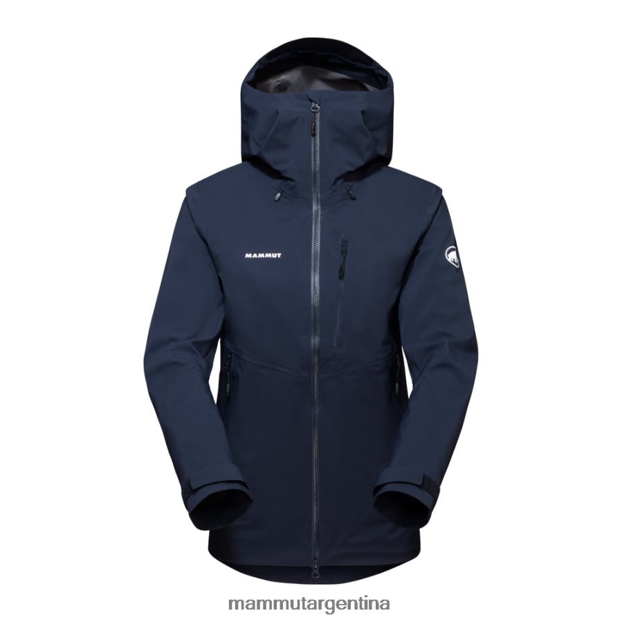 chaqueta con capucha alto guide hs mujer 2B8PD2656 Mammut marina ropa