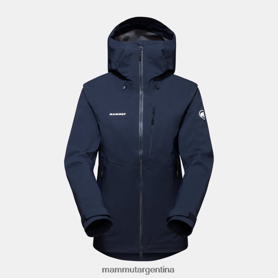 chaqueta con capucha alto guide hs mujer 2B8PD2656 Mammut marina ropa