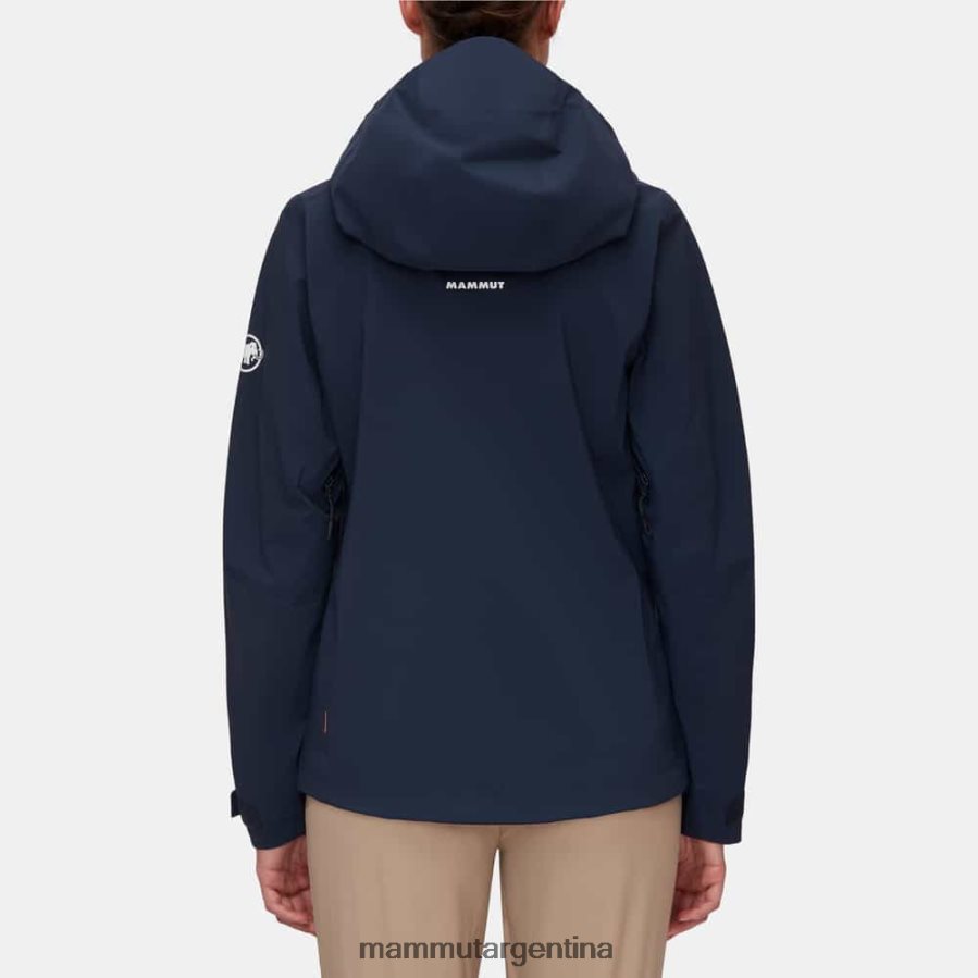 chaqueta con capucha alto guide hs mujer 2B8PD2656 Mammut marina ropa